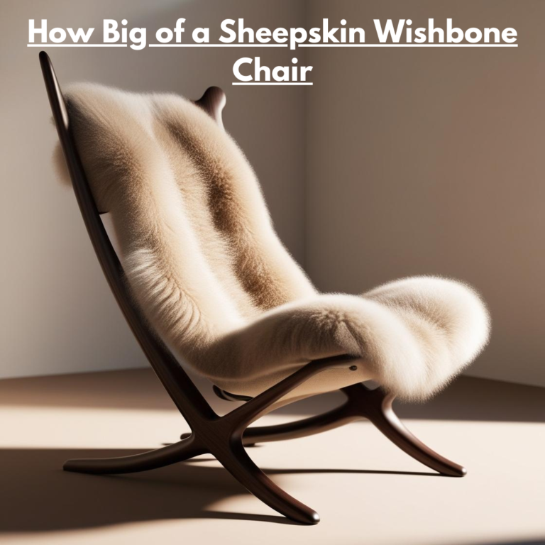 How Big of a Sheepskin Wishbone Chair