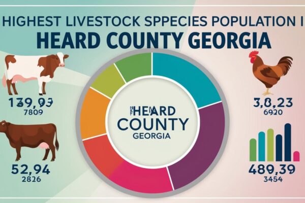 What is the Highest Livestock Species in Heard County, GA