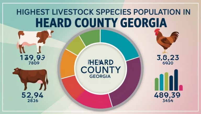 What is the Highest Livestock Species in Heard County, GA