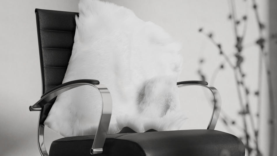 How Big of a Sheepskin Wishbone Chair